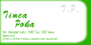 timea poka business card